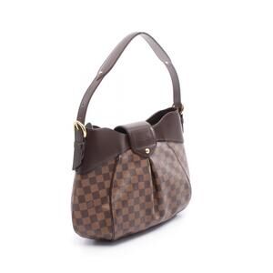 Louis Vuitton Sistine Shoulder Bag Canvas Leather Damier Brown